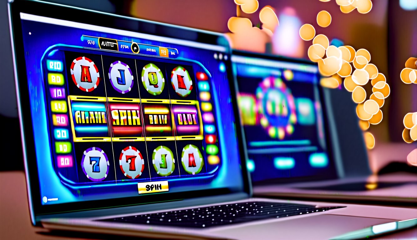 Antarmuka slot online yang hidup dengan putaran otomatis dan berbagai opsi permainan