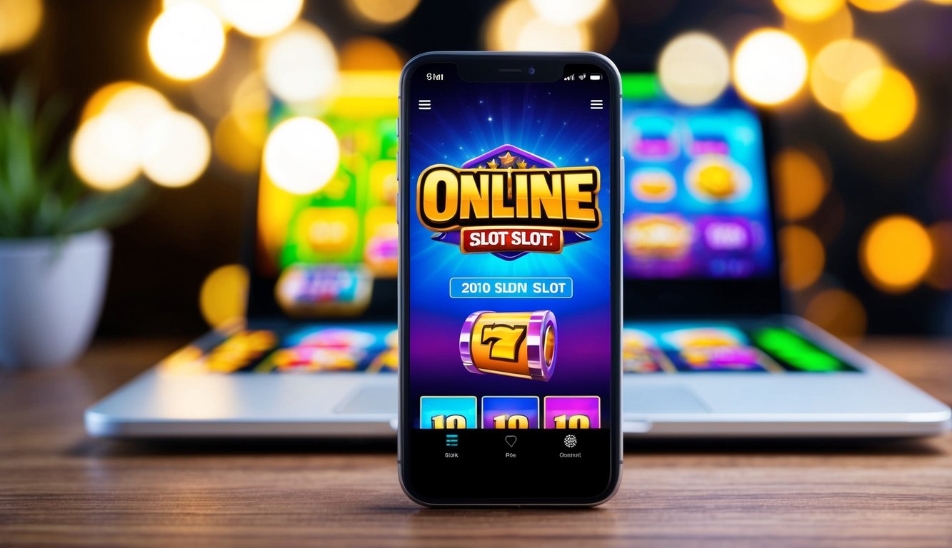 Sebuah permainan slot online yang berwarna-warni dan hidup ditampilkan di perangkat seluler, dengan grafik yang menarik dan antarmuka yang ramah pengguna