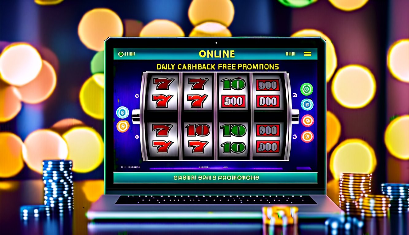 Mesin slot online berwarna-warni dengan promosi cashback harian dan putaran gratis