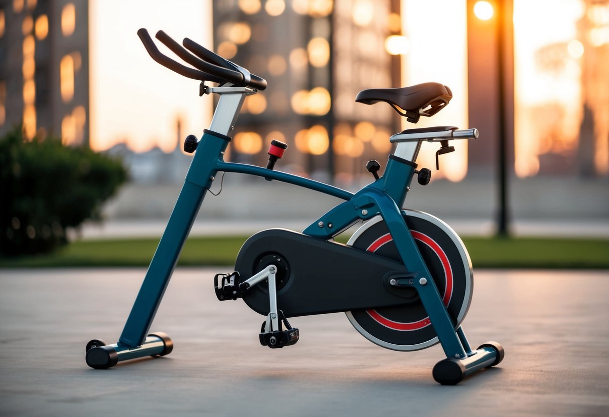 A foldable exercise bike with magnetic resistance, showcasing its durability and quality