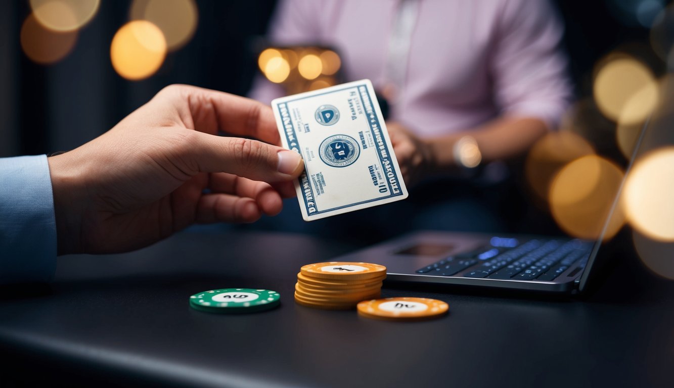 Sebuah setoran kecil dilakukan pada permainan blackjack online