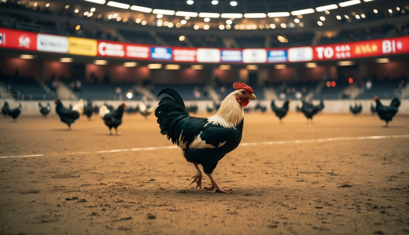 Arena sabung ayam resmi yang ramai dengan berbagai jenis pasar taruhan internasional