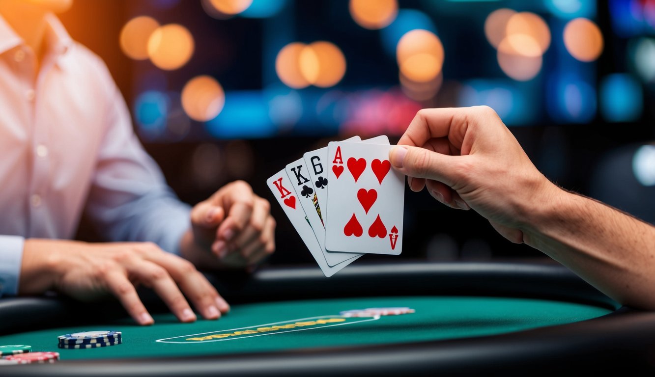 Permainan poker online yang cepat dengan tangan yang menang