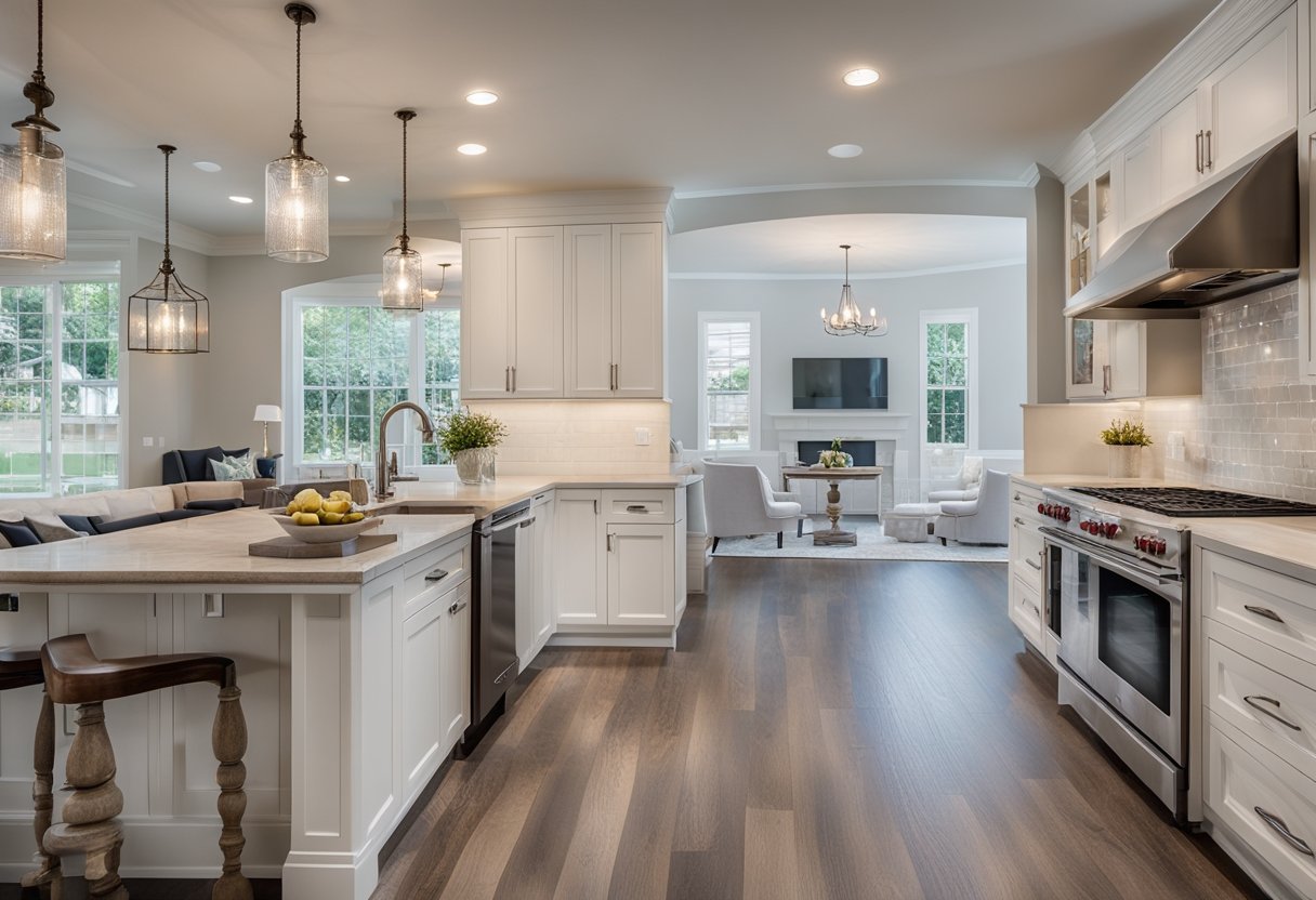 A home with updated kitchen and bathroom, new flooring, and fresh paint