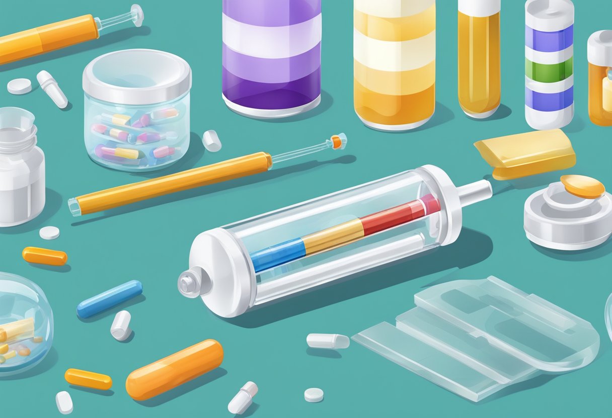 En sprøjte fyldt med medicin, der forberedes til administration