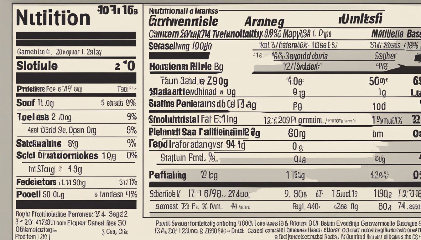 A variety of protein bars displayed on a shelf, with nutritional information and glycemic index values visible on the packaging