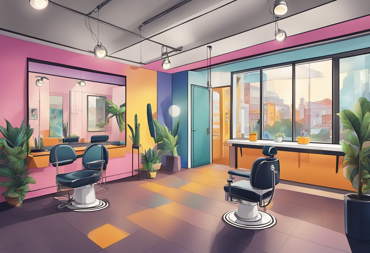 Studio de Piercing Curitiba Centro: Guia Completo para Escolher o Melhor Um estúdio de piercing vibrante e moderno no centro de Curitiba, exibindo uma variedade de estilos de piercing e influências culturais.
