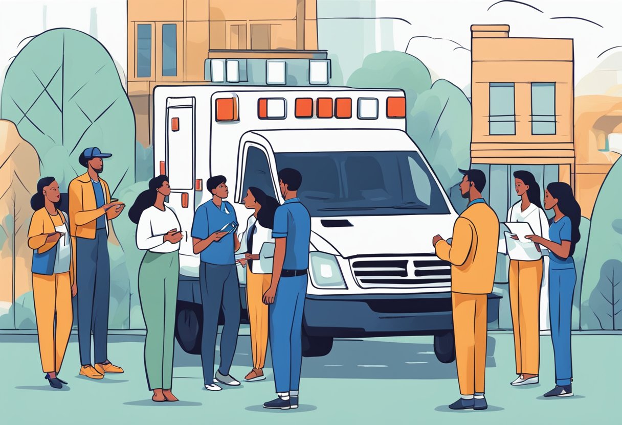 Ambulância Particular Preço: O Que Considerar ao Contratar Serviço 6 Um grupo de pessoas comparando diferentes planos de ambulância e opções de preços