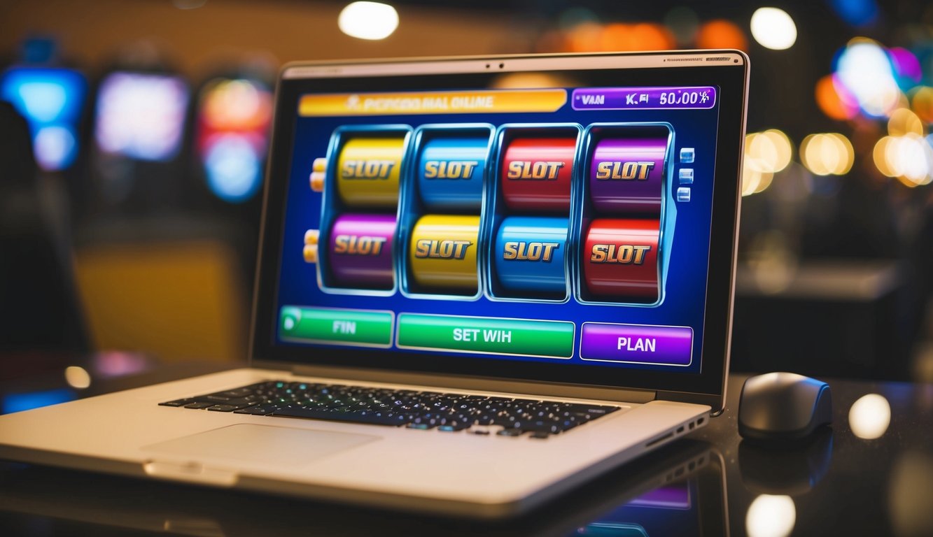 Mesin slot online yang berwarna-warni dan cerah dengan nuansa yang dapat dipercaya dan andal