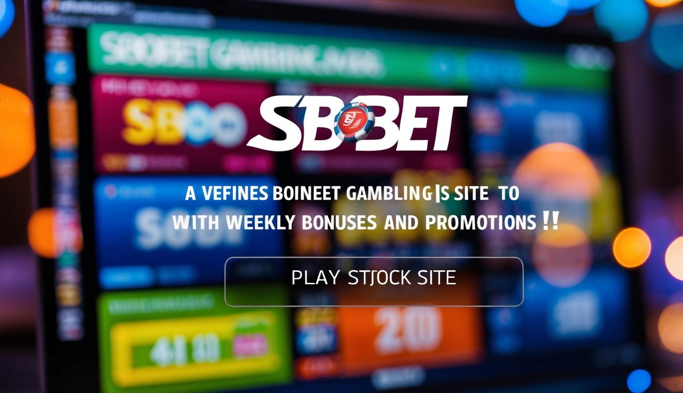 Situs perjudian SBOBET yang semarak dengan bonus dan promosi mingguan yang menggoda