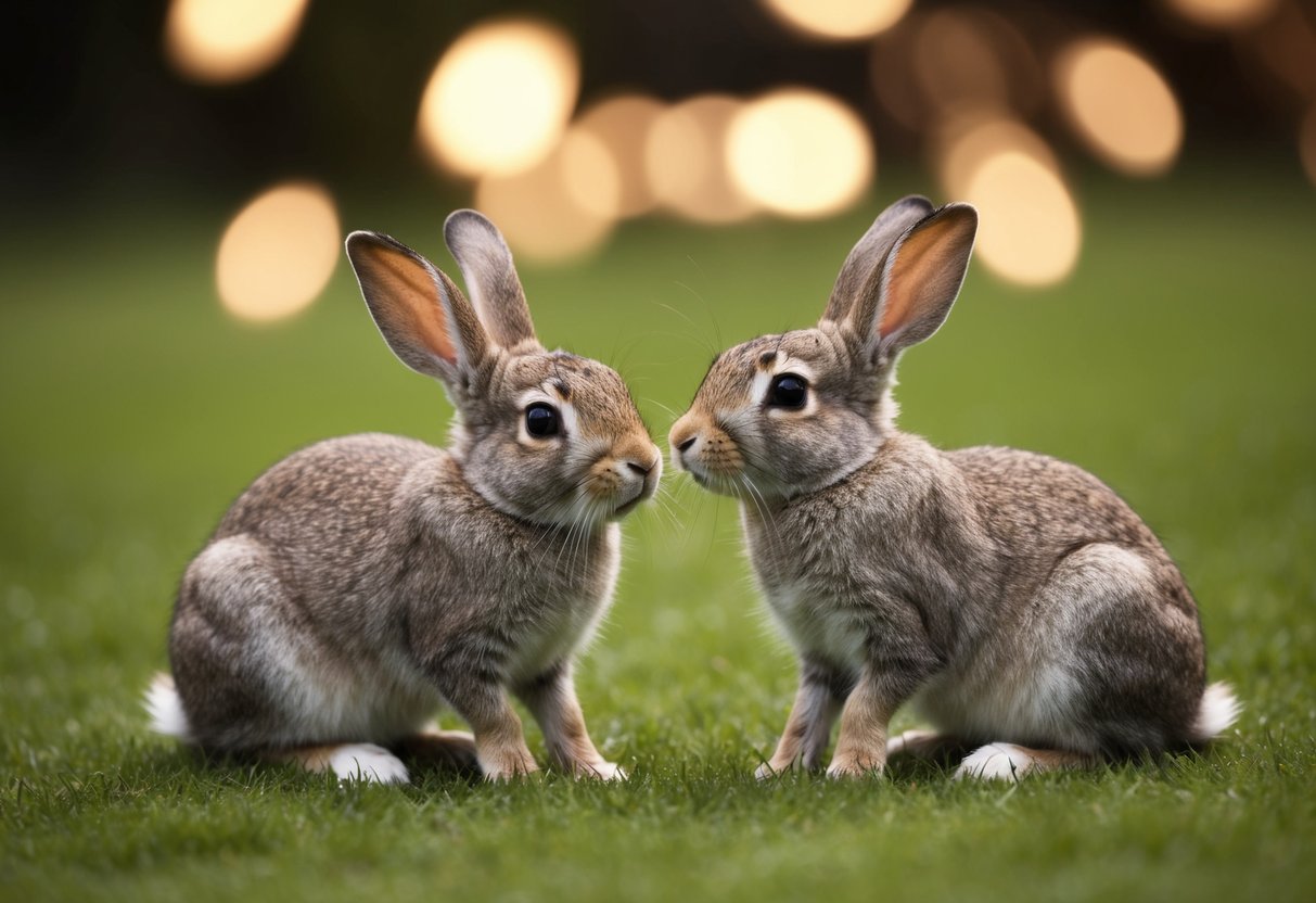 Rabbits cower from loud noises and sudden movements