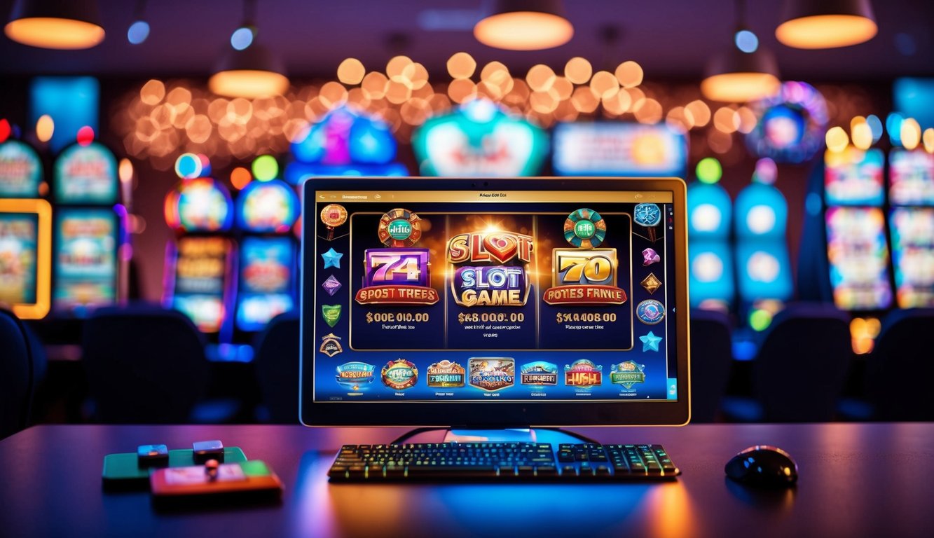 Sebuah pusat permainan slot online yang hidup dengan berbagai tema dan penyedia