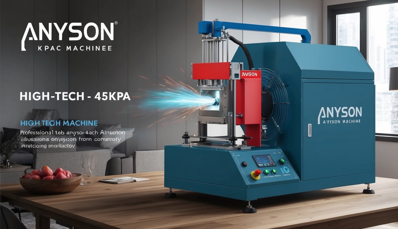 Une machine Anyson 45kpa haute technologie en action