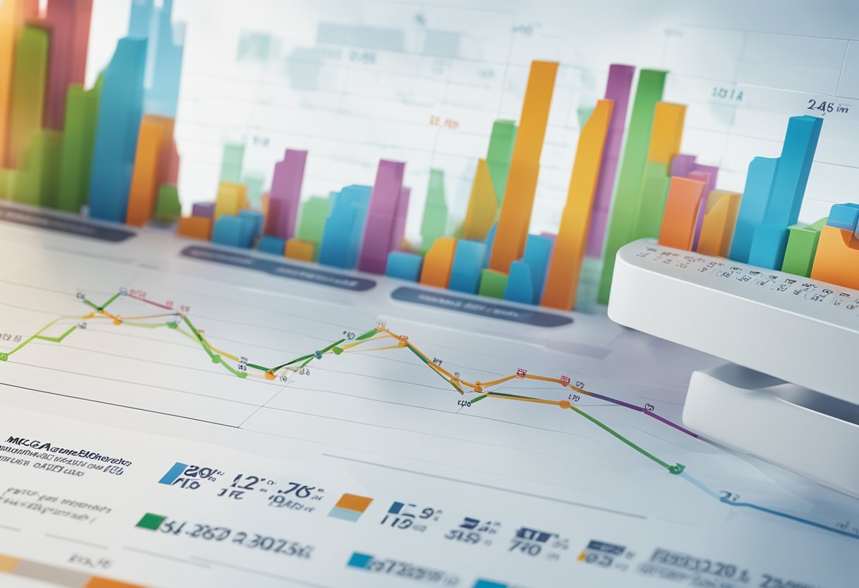 Grafik berwarna yang menampilkan data Toto Macau dengan berbagai garis tren dan indikator statistik untuk analisis prediktif