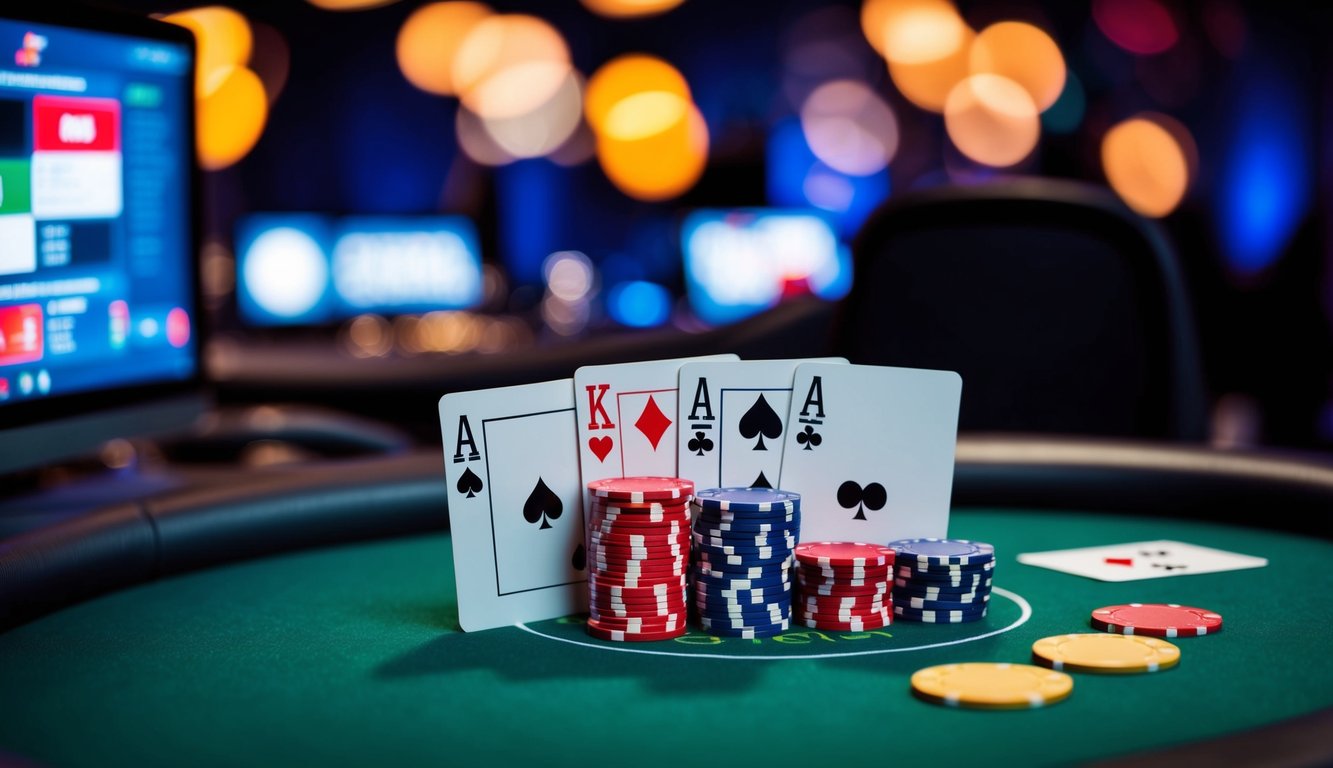 Permainan poker online yang hidup dengan berbagai opsi taruhan dan pilihan meja yang fleksibel