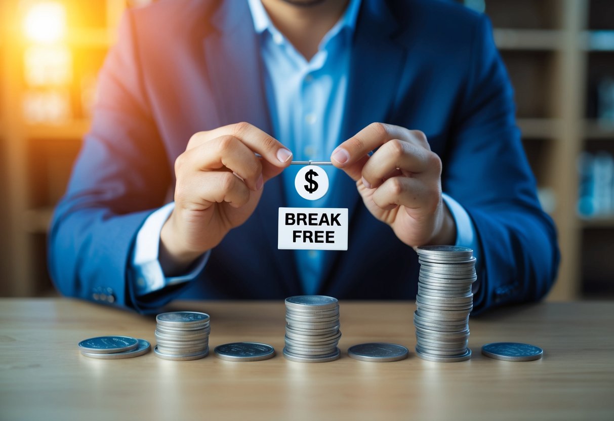 Una persona que utiliza herramientas financieras para liberarse del ciclo de deuda