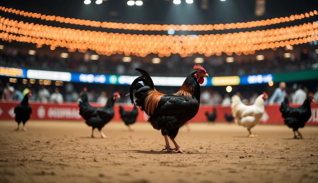 Arena sabung ayam yang ramai dengan pembayaran cepat tanpa biaya