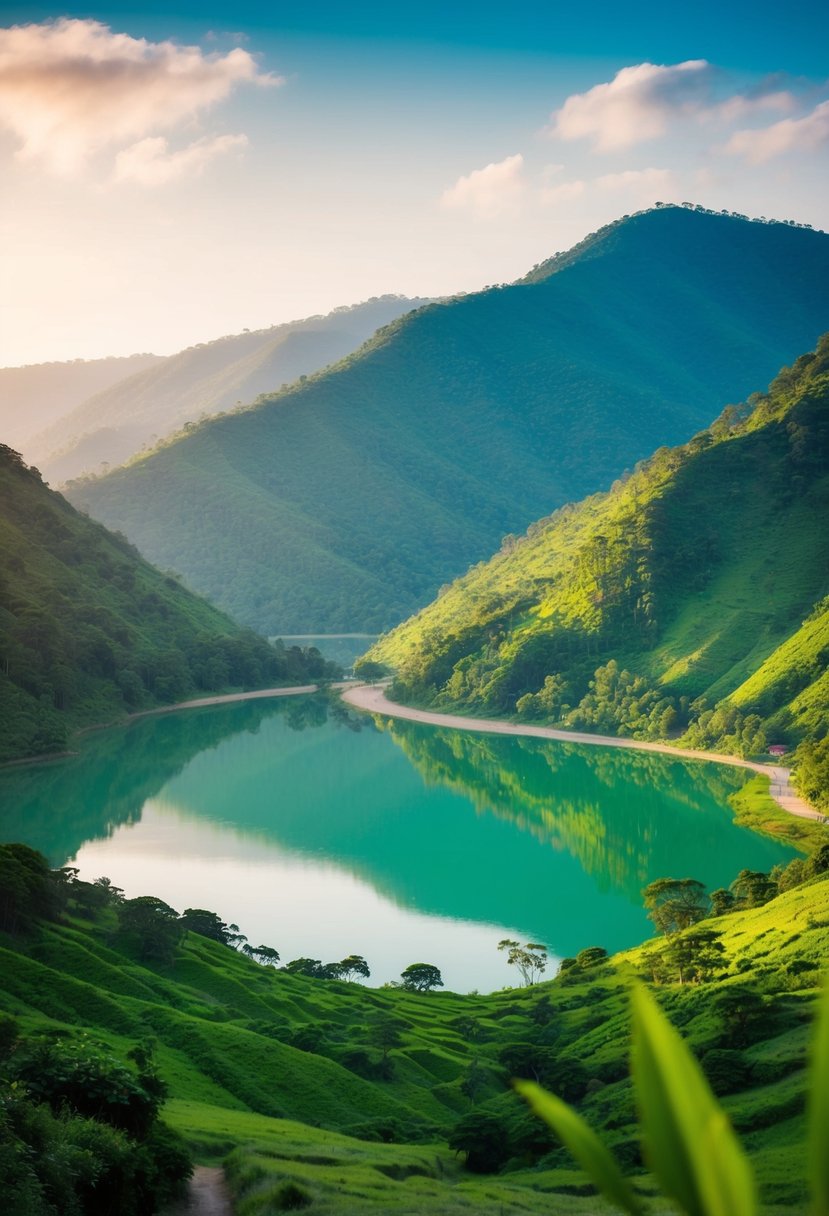 Lush green hills and serene lakes in Munnar, India