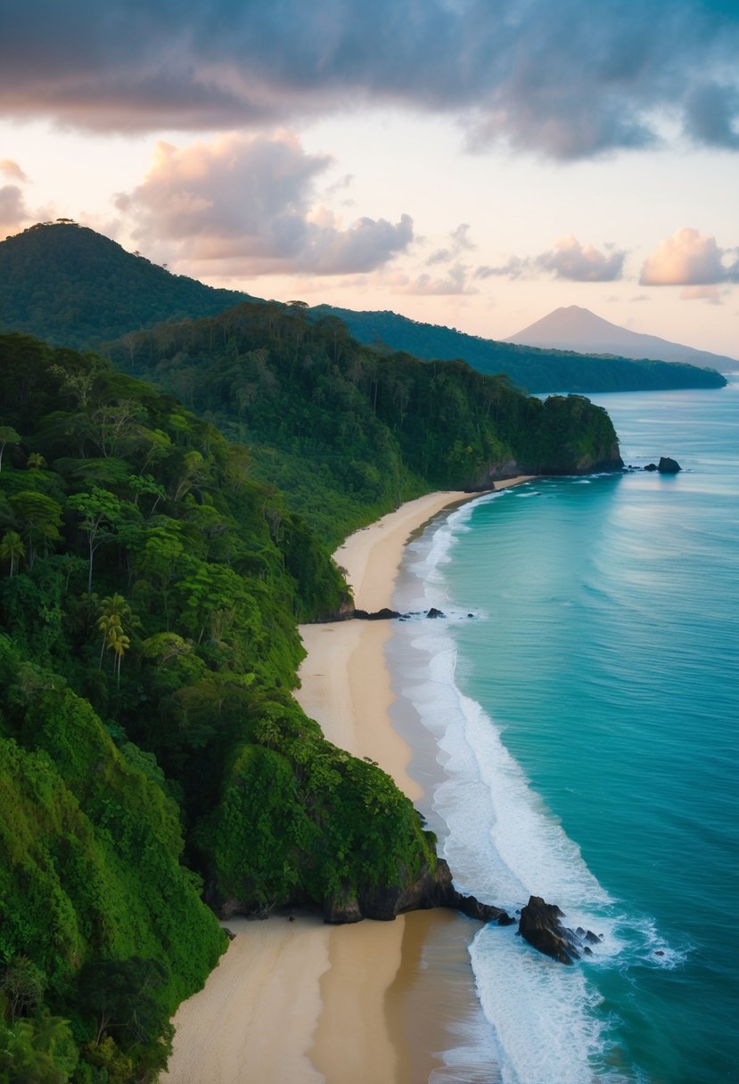 Lush rainforest meets pristine beaches on Osa Peninsula, Costa Rica. A tranquil paradise with vibrant wildlife and secluded romantic getaways awaits