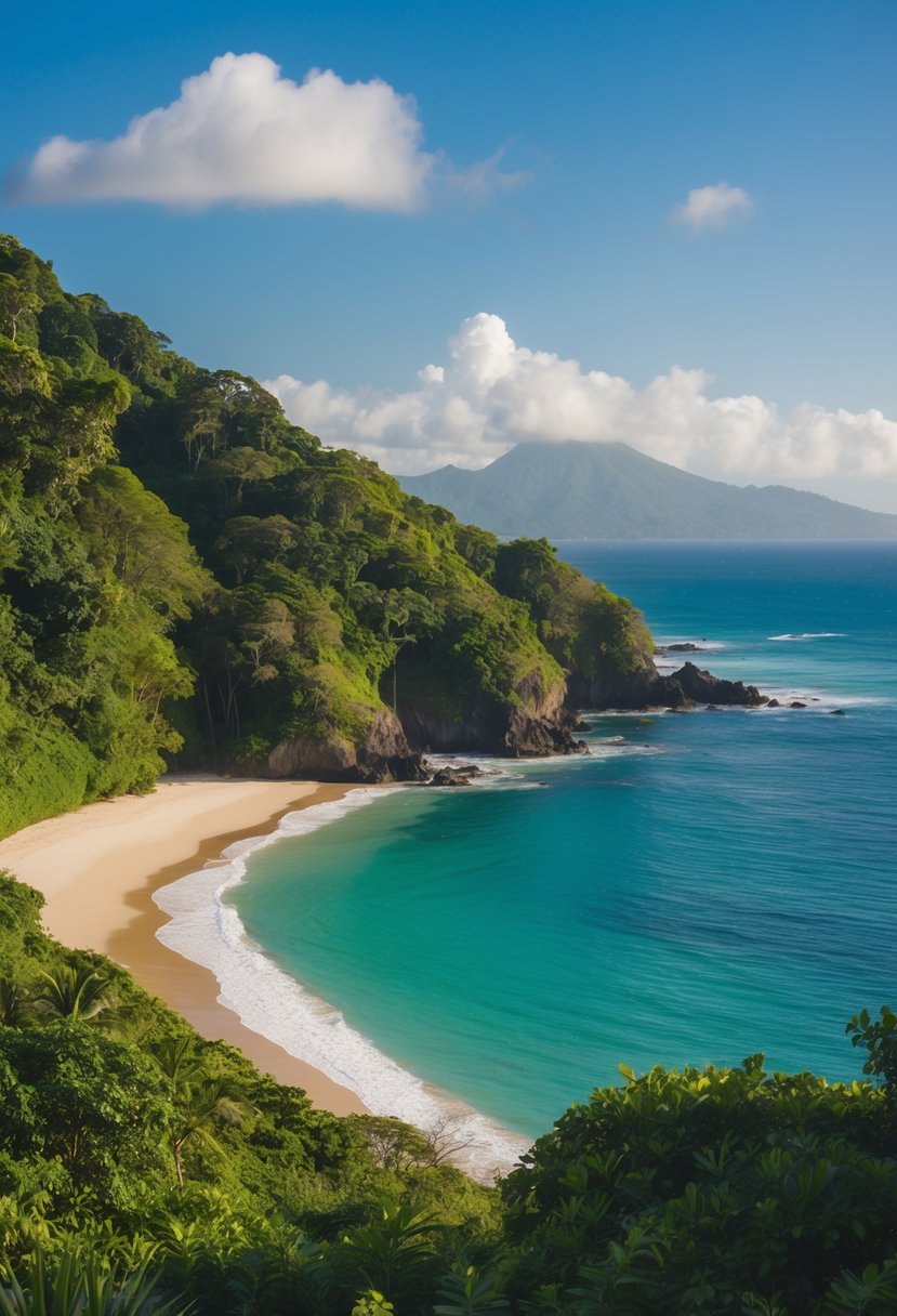 Lush rainforest meets pristine beach on Osa Peninsula, Costa Rica. A tranquil paradise awaits honeymooners in Central America