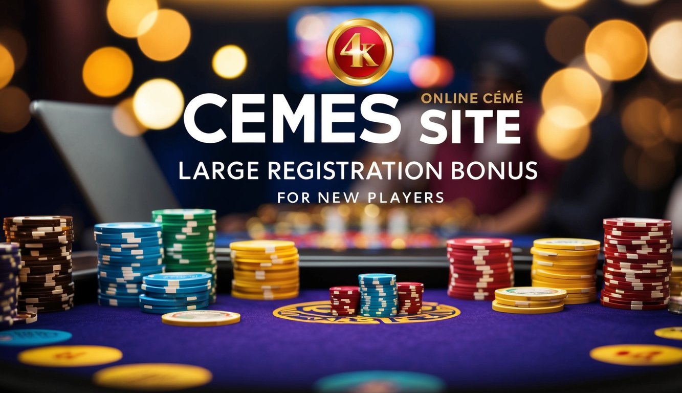 Situs ceme online yang hidup dengan bonus pendaftaran besar dan promosi menarik untuk pemain baru