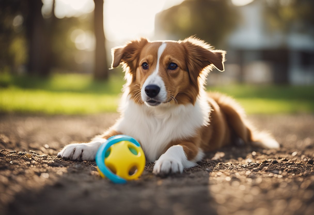 A happy dog plays with a new toy from Pet Co NZ