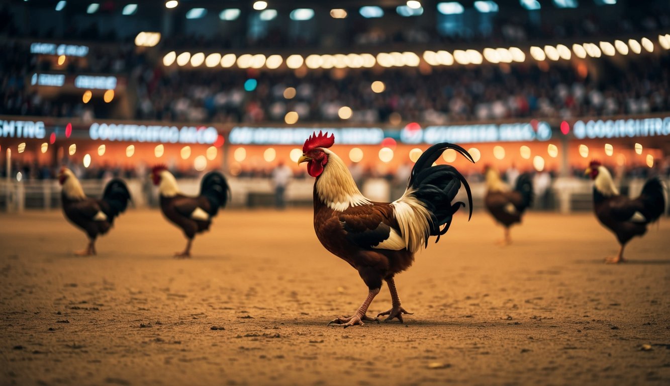 Arena sabung ayam yang ramai dengan pembayaran cepat dan metode transaksi yang aman