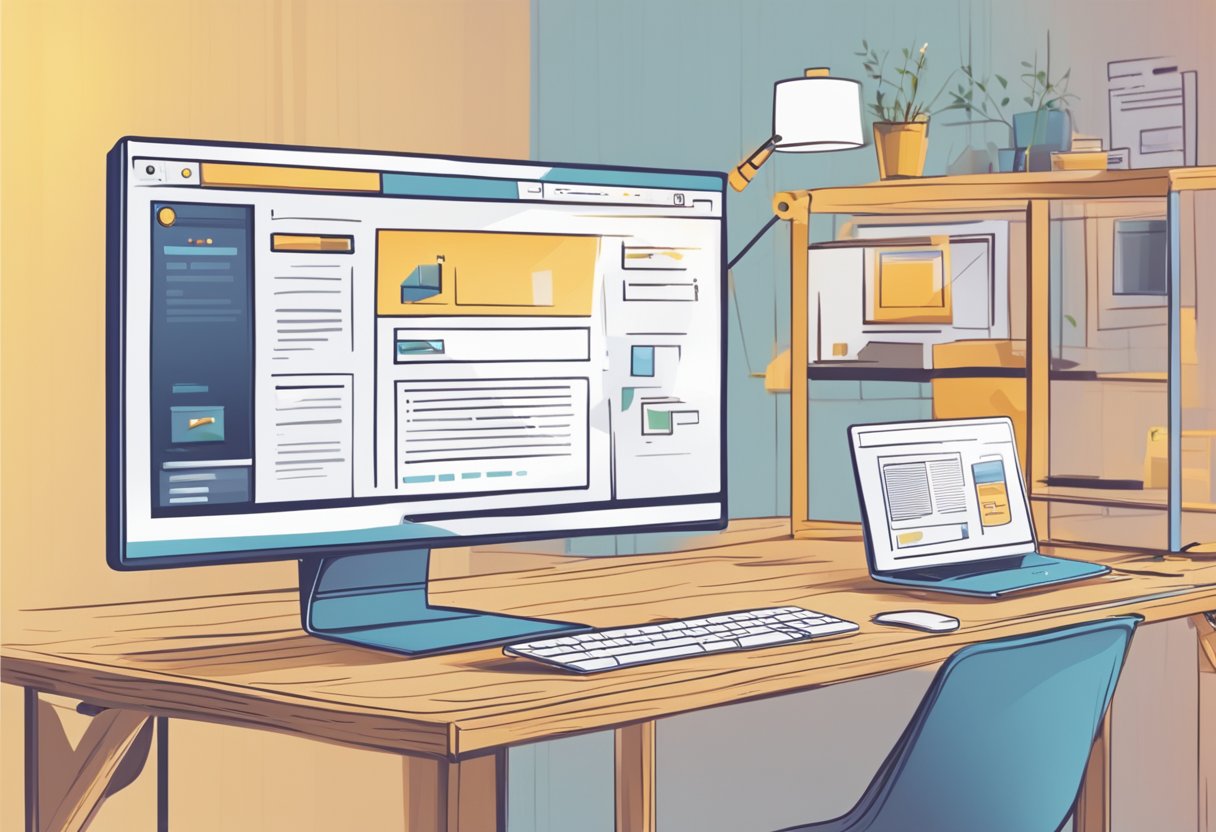 COMO CRIAR UM SITE DO ZERO EM 12 MINUTOS - Passo a Passo Completo para um Site Profissional em 2025 1 Uma tela de computador com um site sendo construído do zero em 12 minutos, mostrando o processo passo a passo para criar um site profissional.