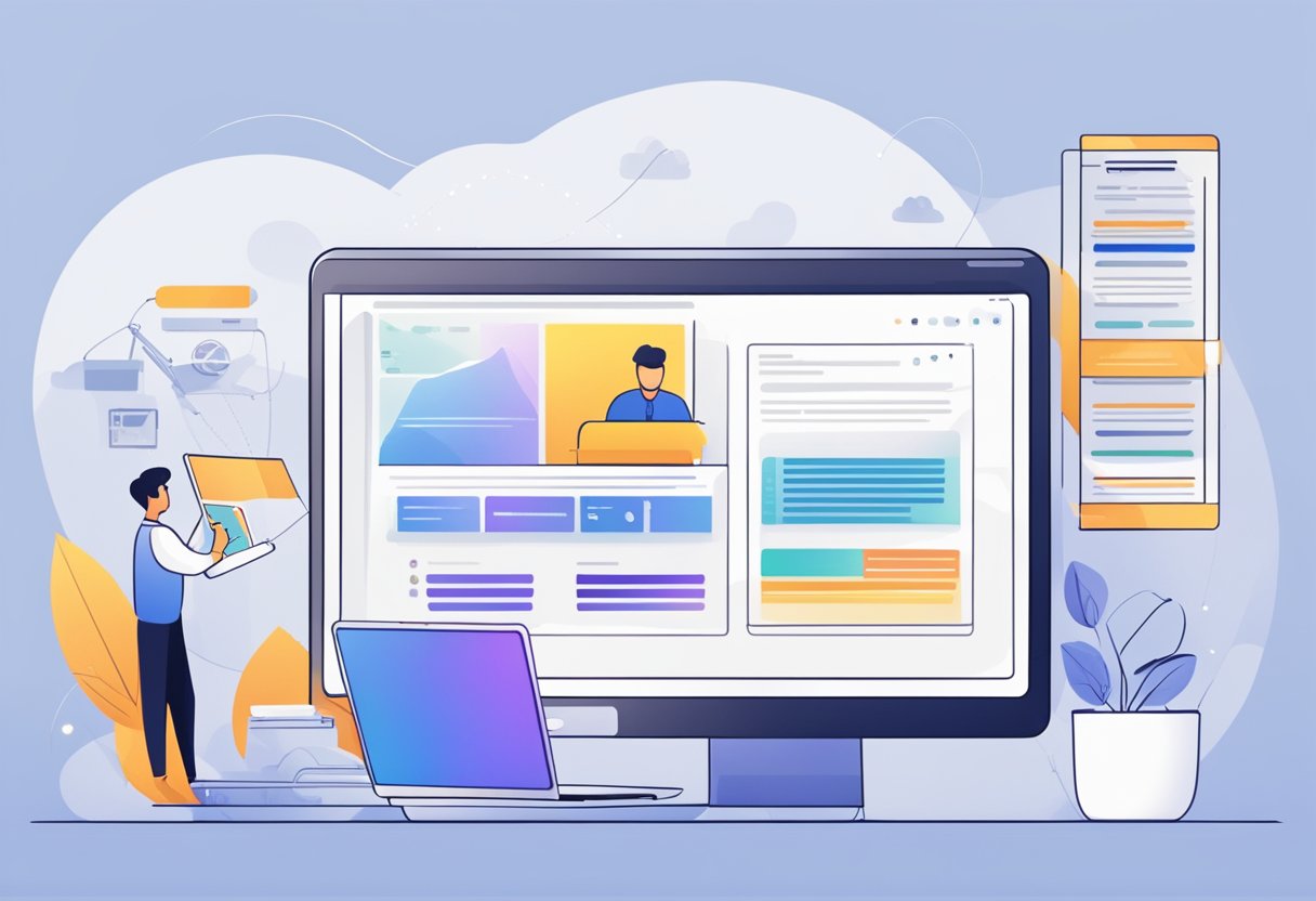 COMO CRIAR UM SITE DO ZERO EM 12 MINUTOS - Passo a Passo Completo para um Site Profissional em 2025 2 Uma tela de computador com um site sendo construído em 12 minutos, mostrando o passo a passo do processo de criação de um site profissional do zero em 2025