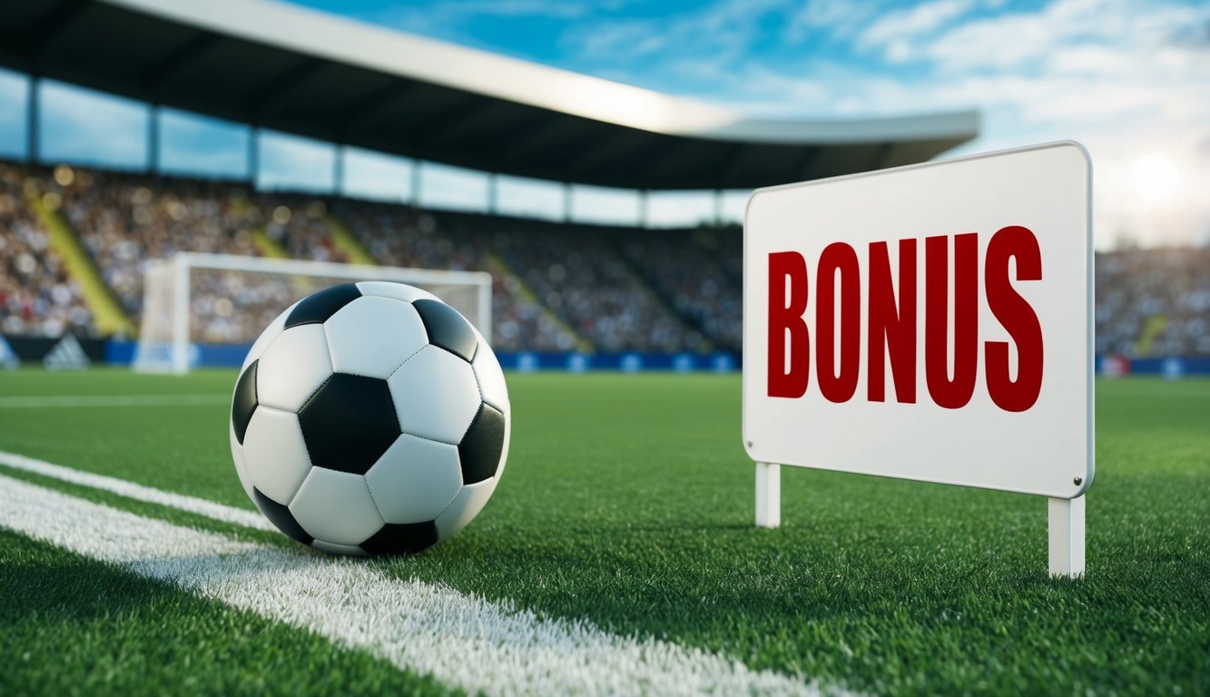 Lapangan sepak bola yang dapat dipercaya dengan tanda bonus besar