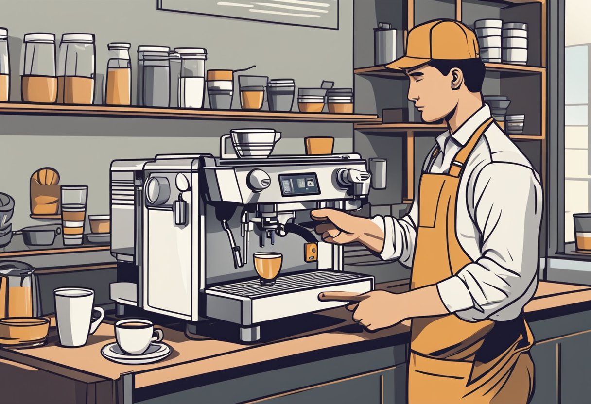 A barista easily operates a semi-automatic espresso machine, while an automatic machine requires minimal maintenance