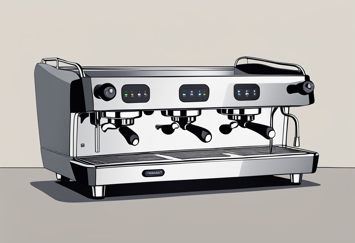An espresso machine with multiple spouts, each producing a different variation of espresso shot