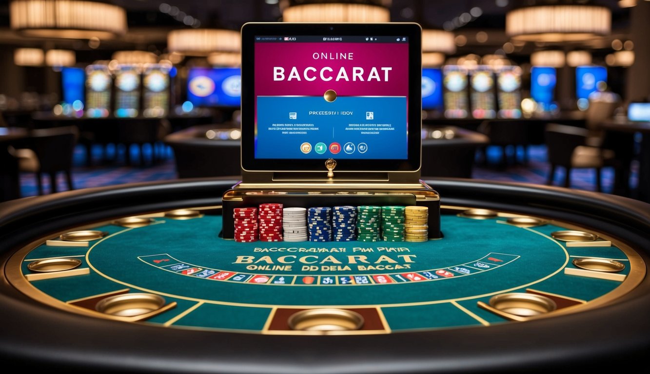 Meja Baccarat online yang hidup dengan tanda multibahasa dan antarmuka yang ramping serta modern