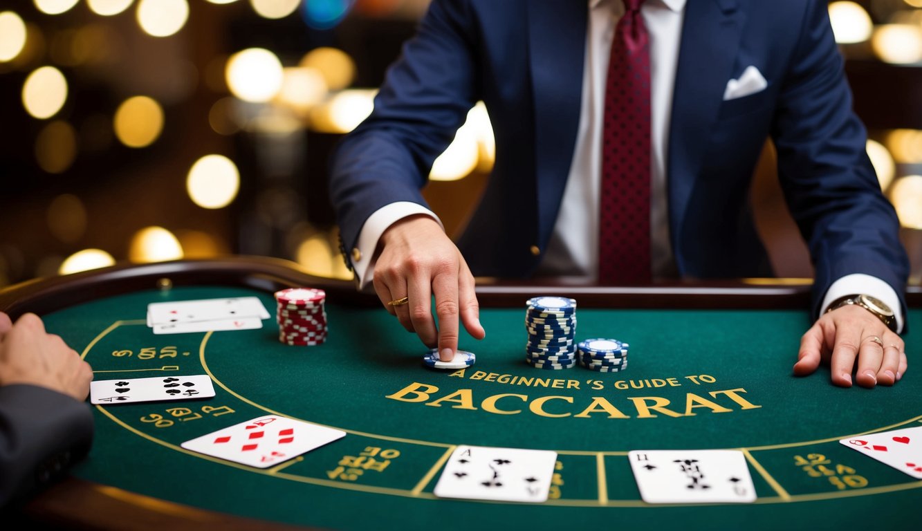 Panduan pemula untuk baccarat dengan meja, kartu, dan dealer