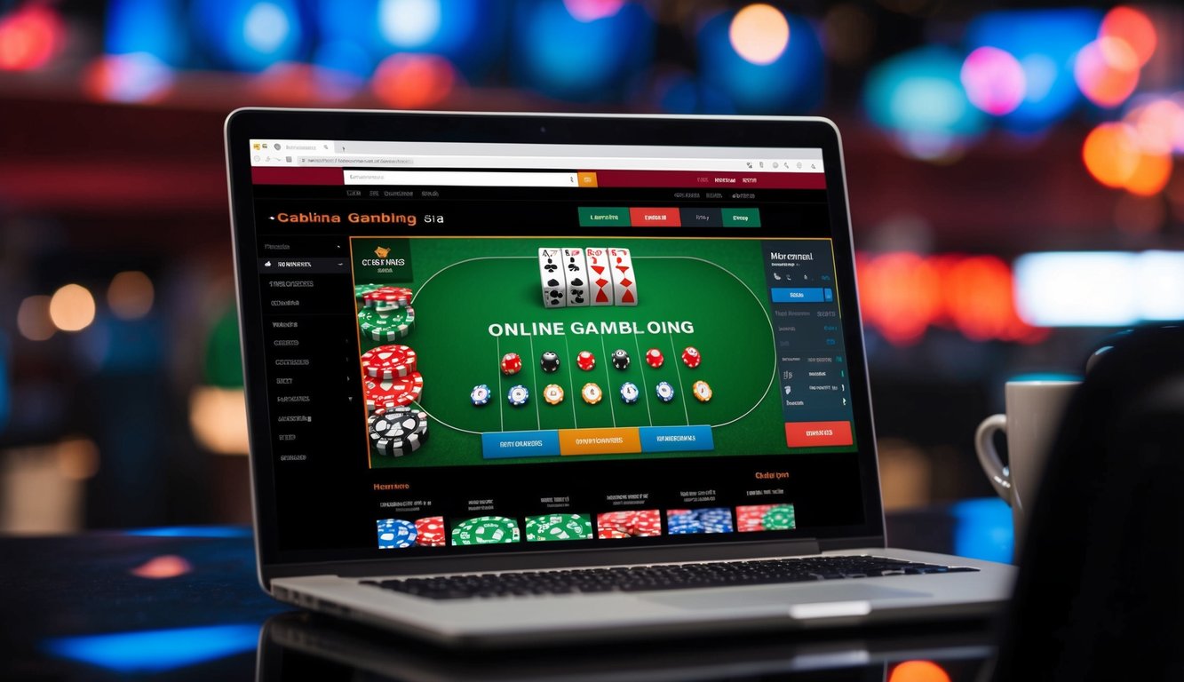 Situs perjudian online yang hidup dengan odds tertinggi, menampilkan desain yang ramping dan antarmuka modern