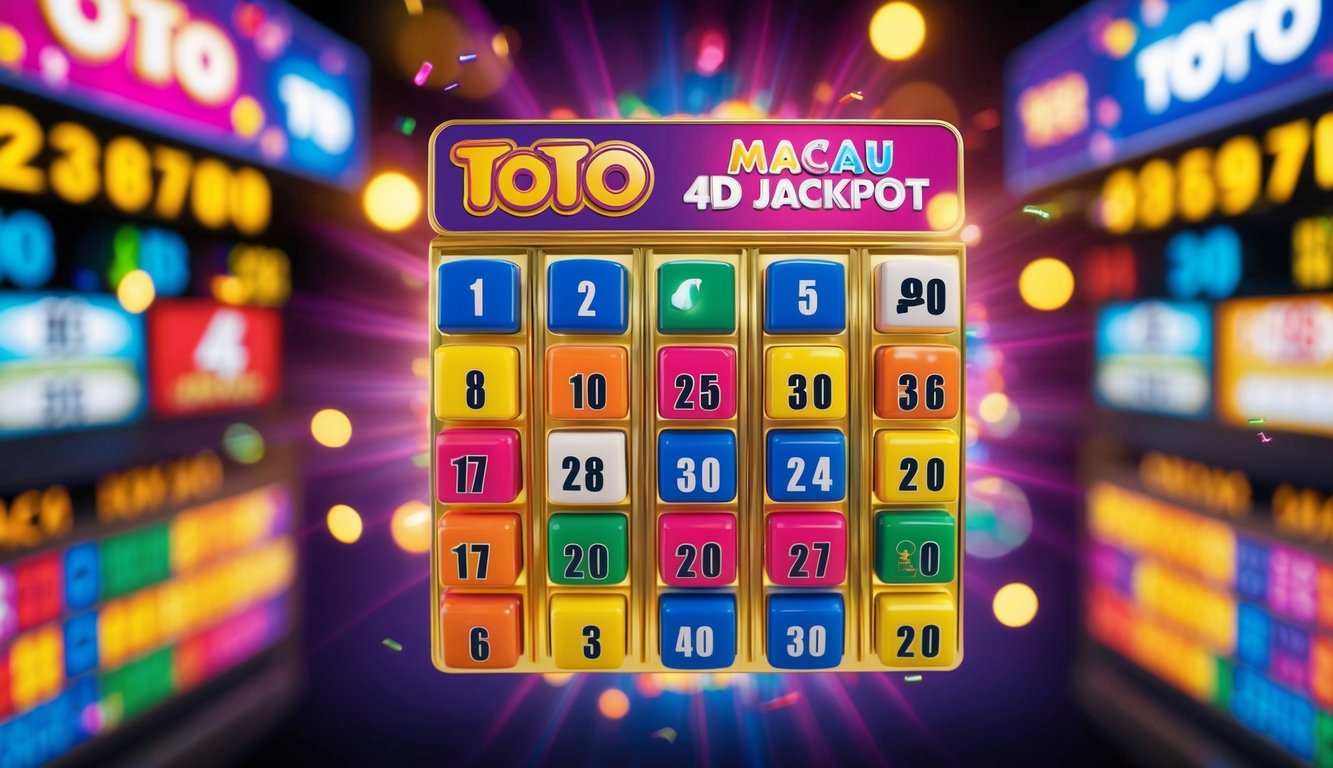 Sebuah tampilan yang berwarna-warni dan cerah dari nomor jackpot Toto Macau 4D yang ditarik dengan semangat dan antisipasi di udara