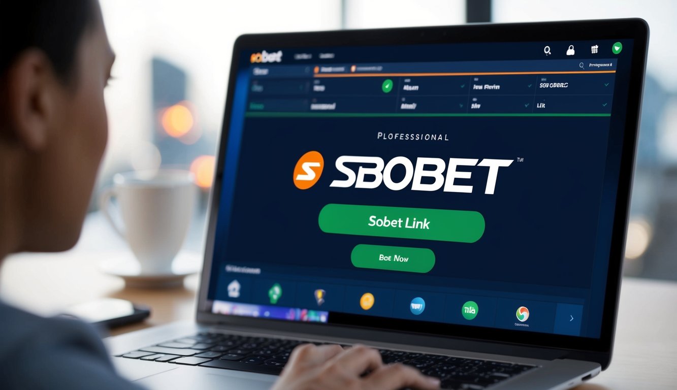 Antarmuka yang ramping dan modern, dengan pengguna yang mudah mengakses tautan Sbobet terbaru dan memasang taruhan dengan cepat dan sederhana