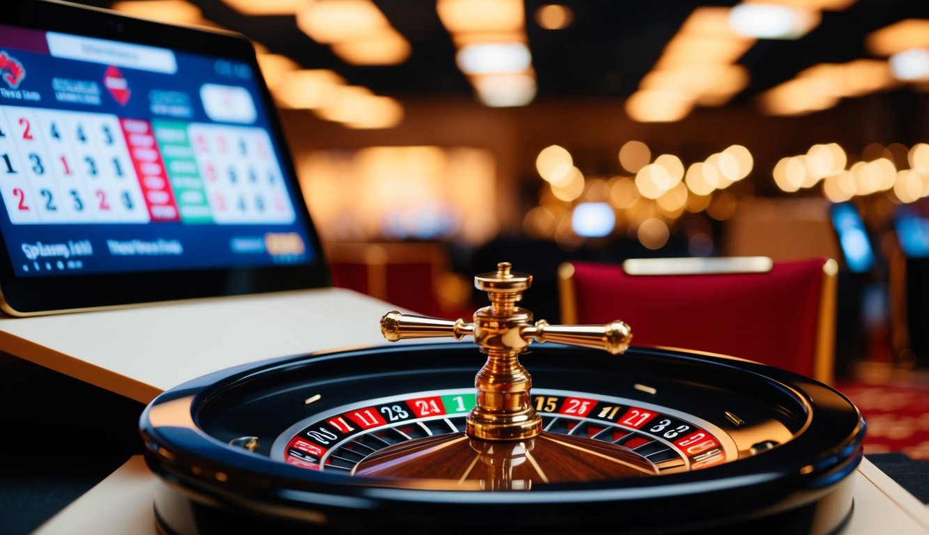 Roda roulette berputar di platform online dengan fitur dealer langsung