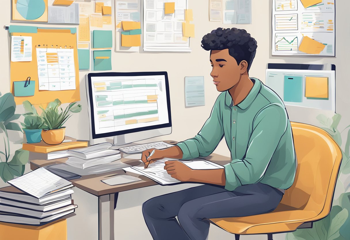 A student with ADHD using AI to organize tasks and schedule