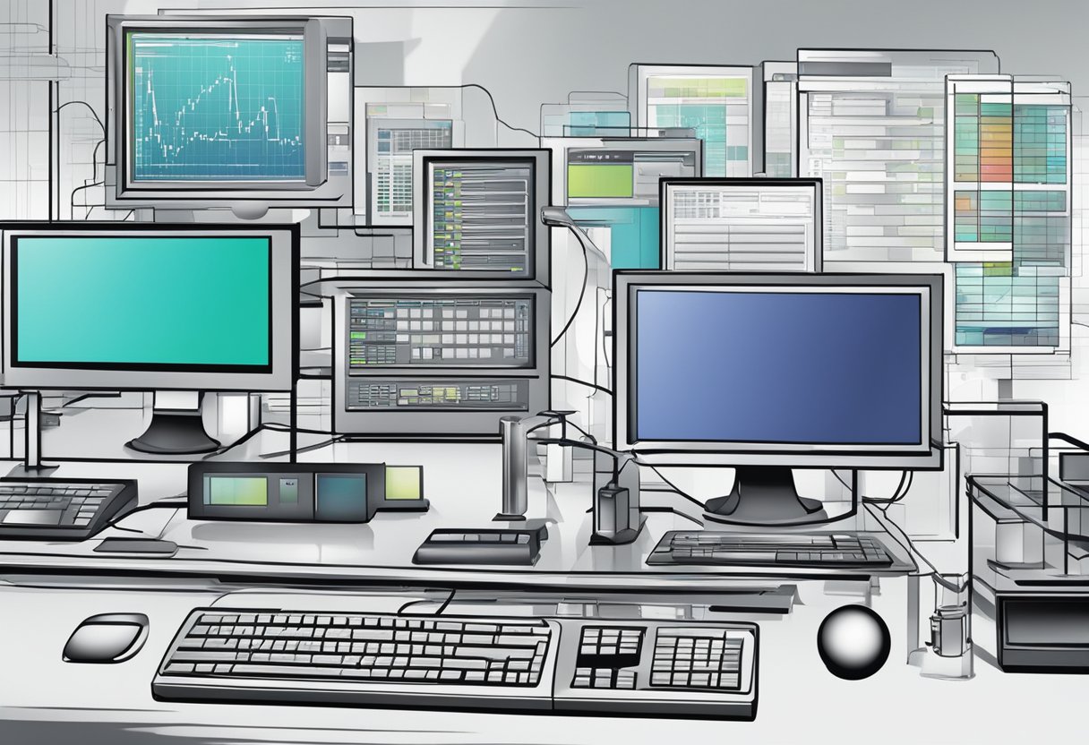 A computer analyzing data and generating multiple solutions for a complex problem