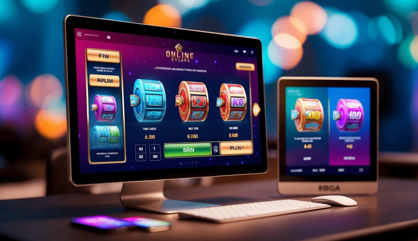 Antarmuka permainan slot online yang vibrant dengan grafik modern dan fitur gameplay yang menarik