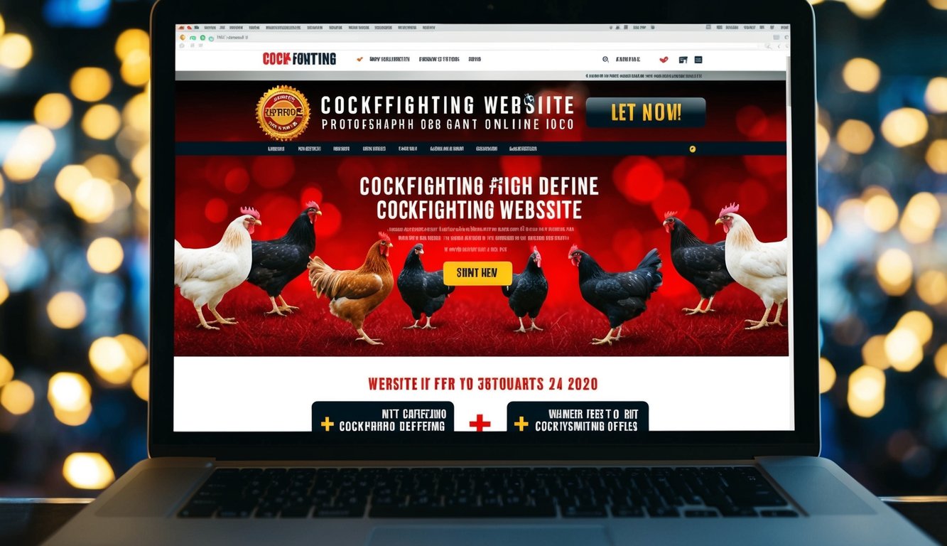 Sebuah situs web sabung ayam online yang ramai dengan tawaran bonus yang menggoda