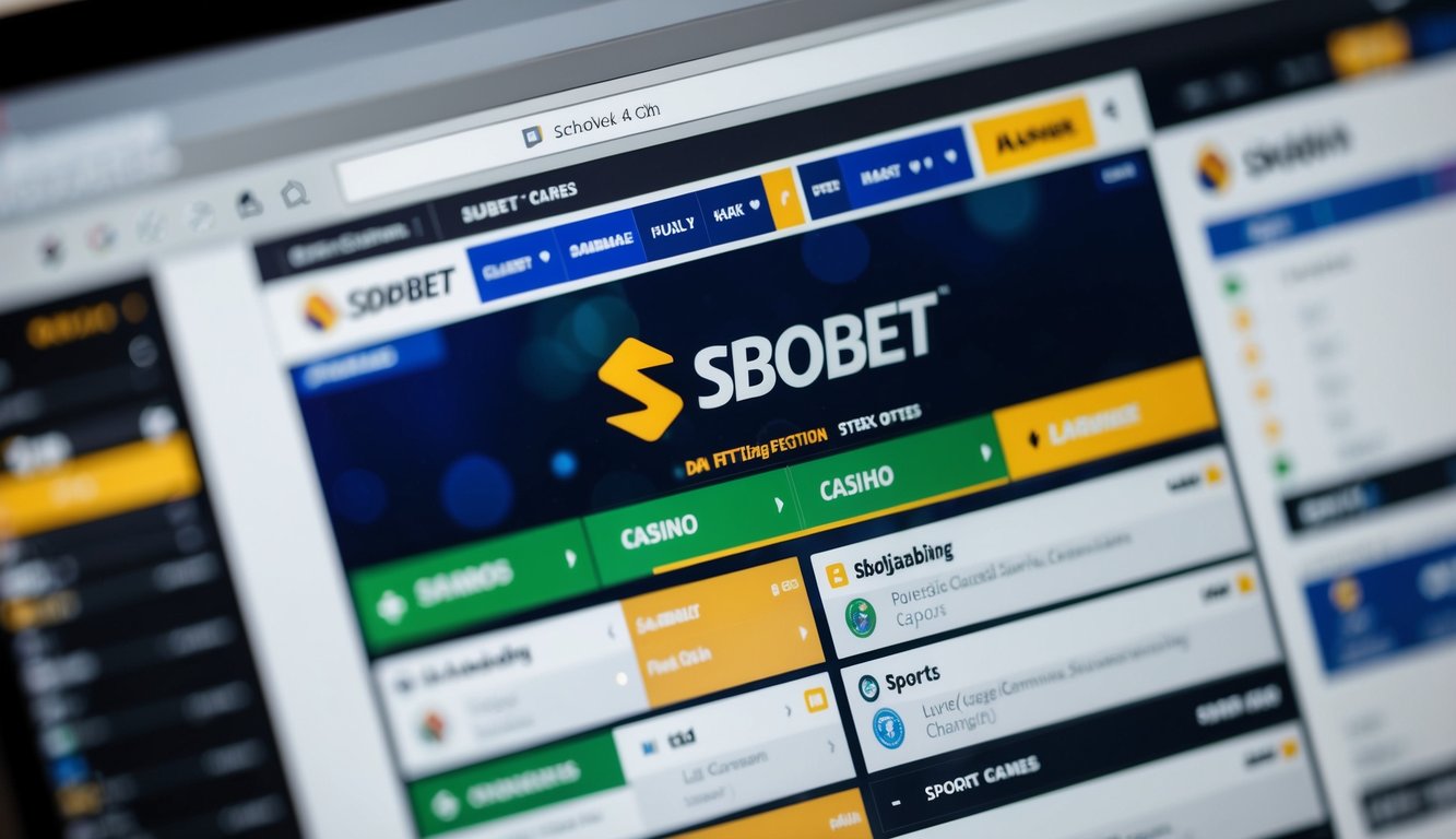 Beragam pilihan taruhan ditampilkan di situs web Sbobet, termasuk olahraga, permainan kasino, dan jenis perjudian lainnya.