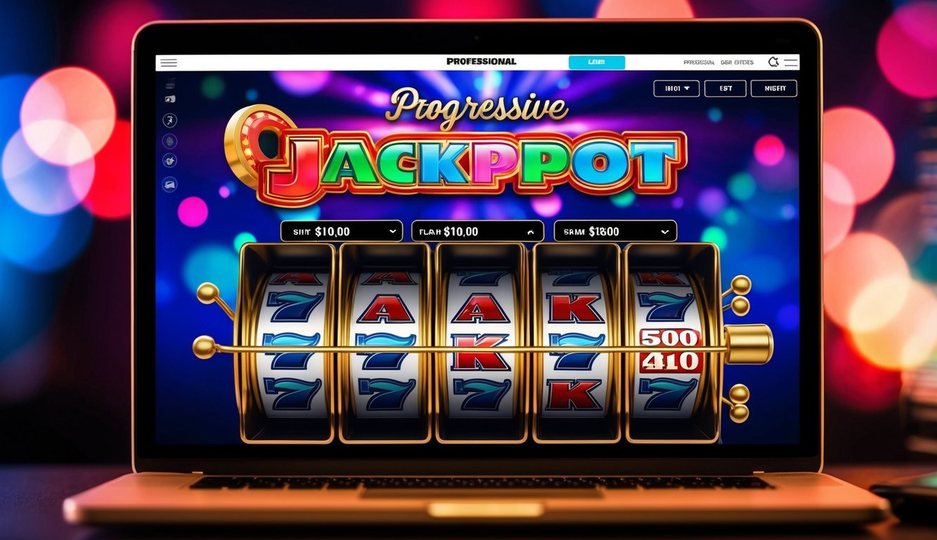 Sebuah permainan slot online yang cerah dengan jackpot progresif besar