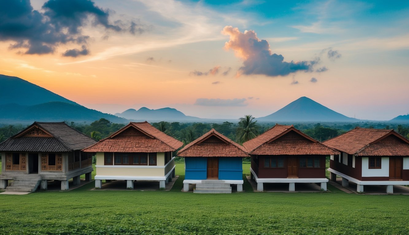 Rumah tradisional dari berbagai kelompok etnis Indonesia