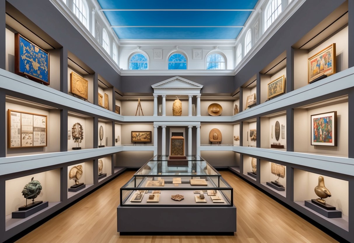 The Pratt Museum displays various exhibits and collections, including artifacts and artwork from different cultures and time periods