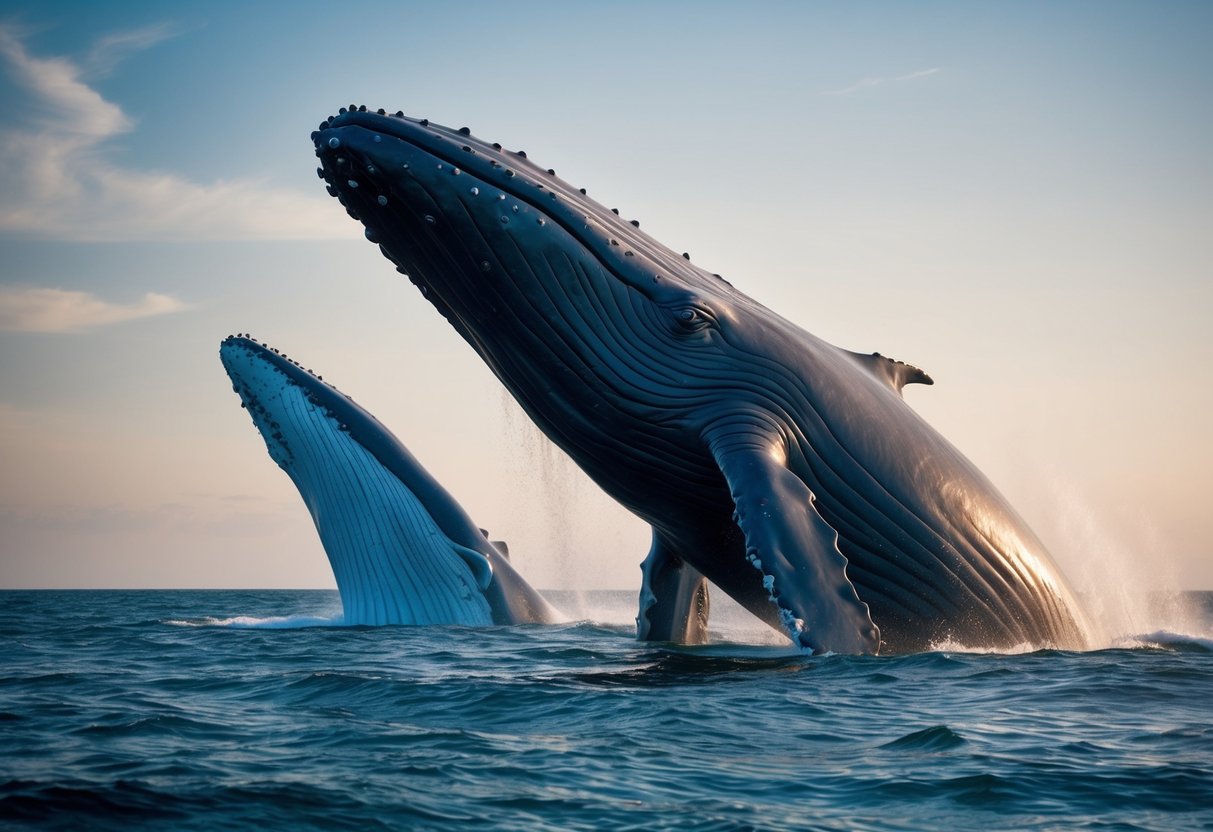 A massive prehistoric whale dwarfing the blue whale in size