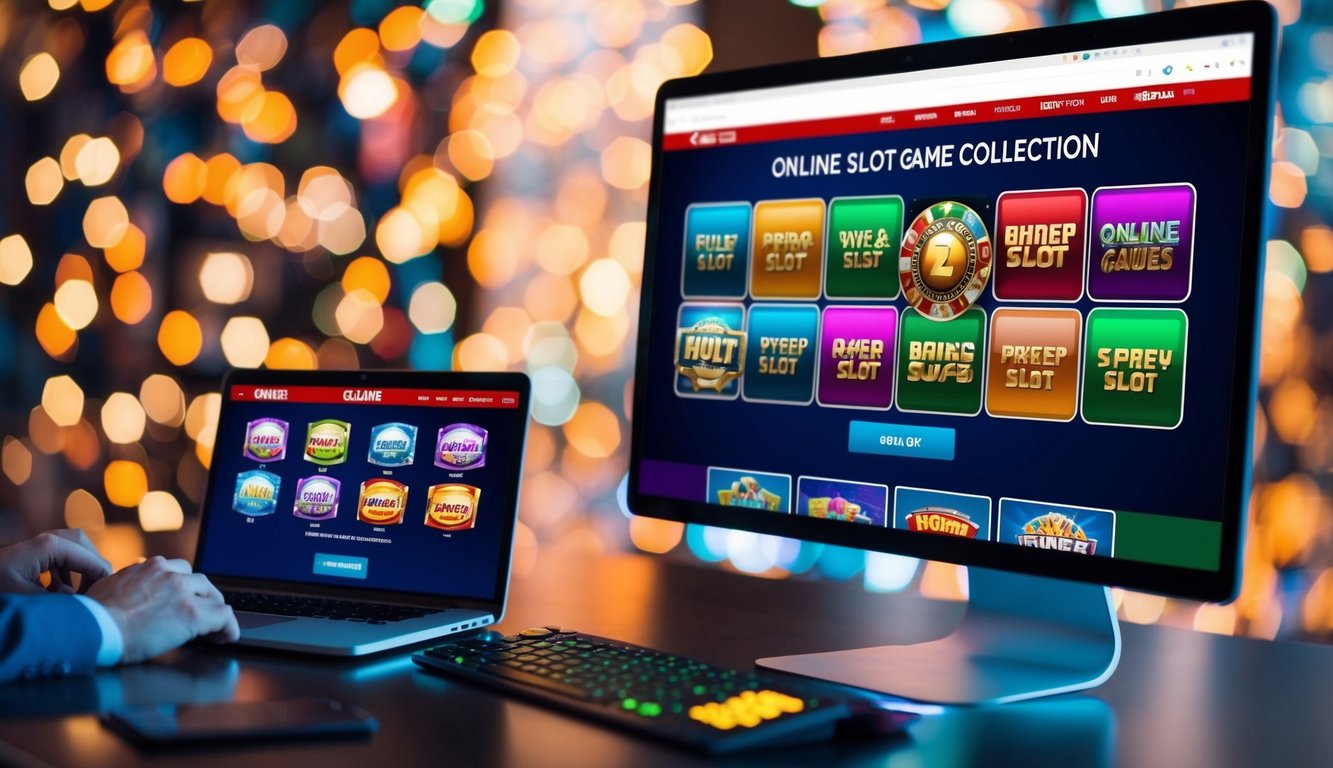 Koleksi permainan slot online yang berwarna-warni ditampilkan di situs web yang tepercaya