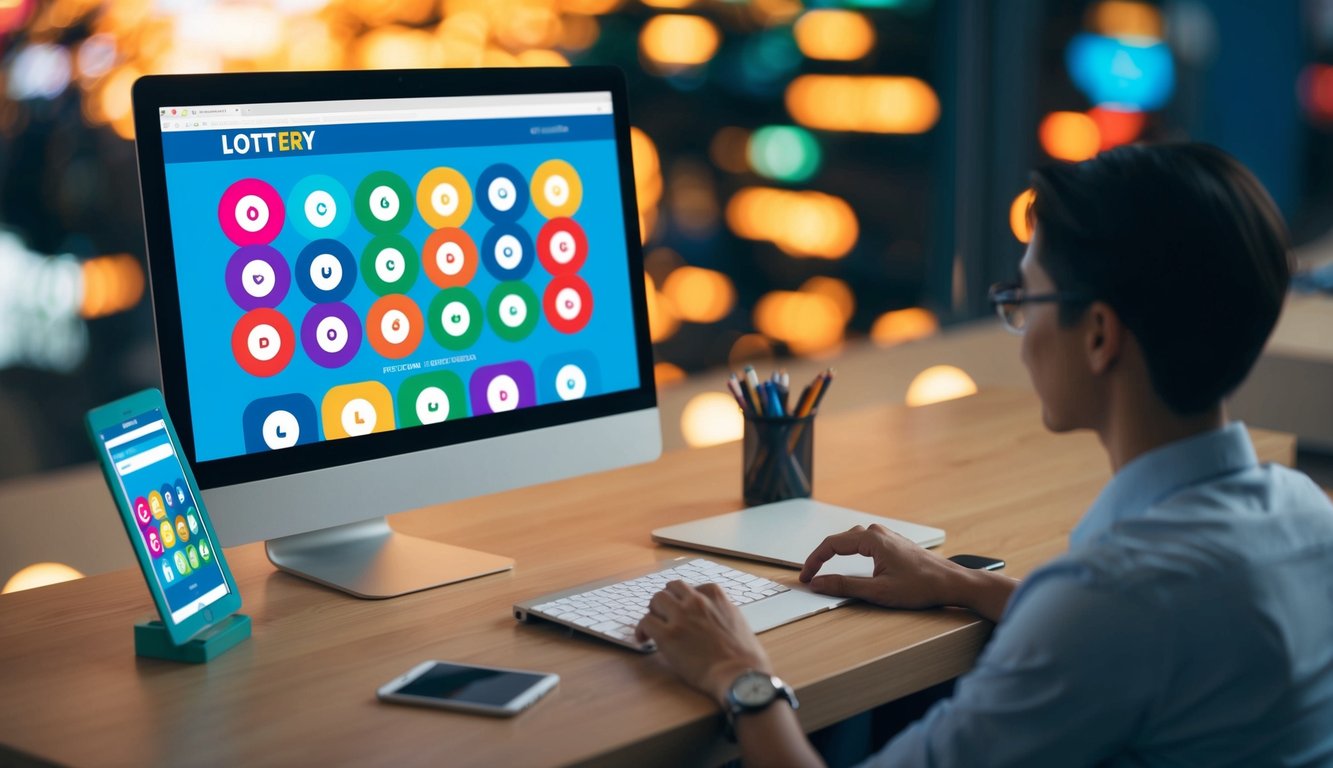 Sebuah situs web lotere online yang berwarna-warni dengan sistem pendaftaran yang ramah pengguna