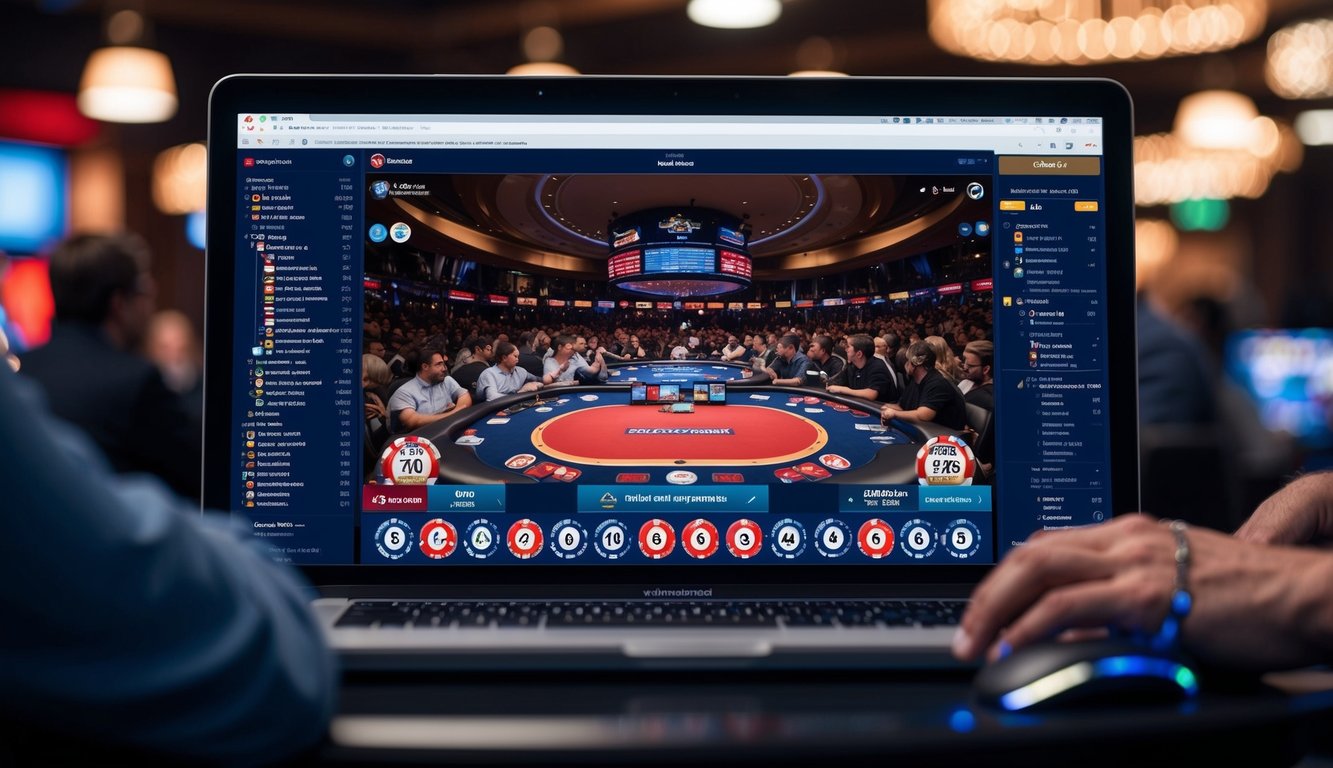 Sebuah platform poker online yang ramai dengan turnamen besar dan kompetitif